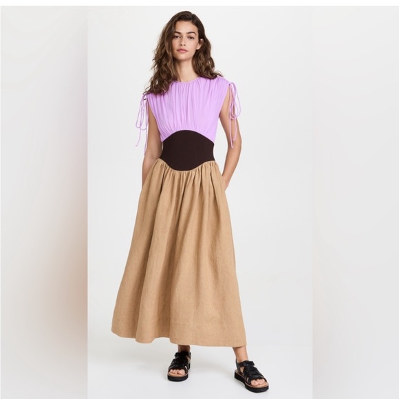 TORY BURCH *Runway* Lavender & Burlap Claire McCardell Midi Dress - Picture 7 of 12